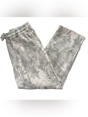 Hollister Feel Good Camo Baggy Sweatpants Men's Medium Gray Green Lounge Y2K